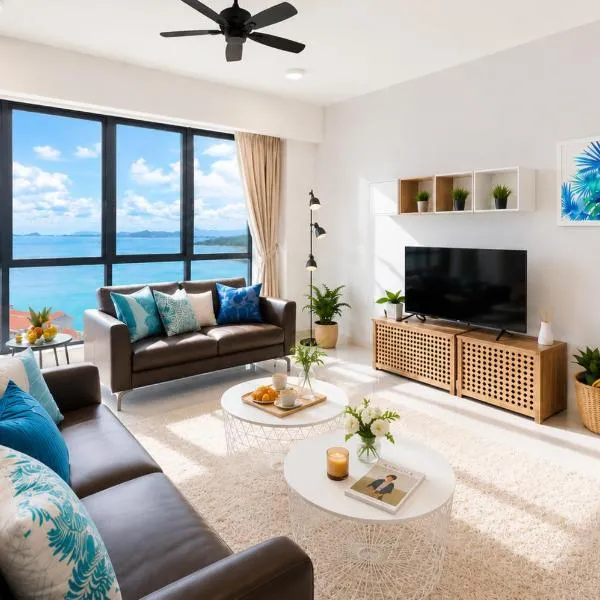 Family Seaview 3BR Suite for 10 Sauna & Bathtub Jazz Suites, hotel a Tanjong Tokong