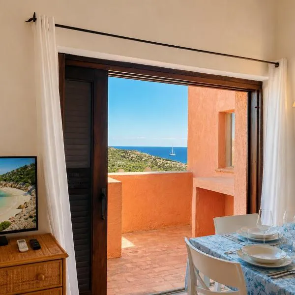 Alba Ruja Panoramic Sea View Apartment 4 With Pool, hotel i Porto Cervo