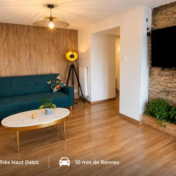 Appartement T2 à la Campagne 10 min de Rennes, hotel v destinácii Corps-Nuds