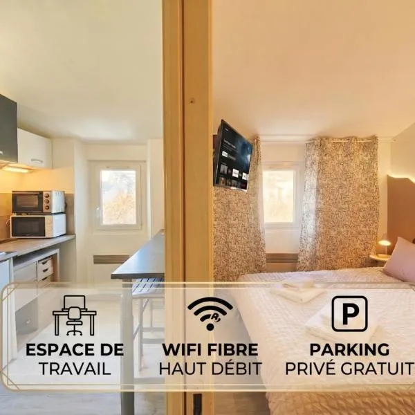 Studio La Vague - Idéal Couple en Escapade Provence Hors Foules - Marché Samedi à Pied - Bois de la Lare 6km - CENTRE VILLE Auriol - Marseille 27km - Aubagne 11km - WIFI HD - Climatisation, hotel Auriolban