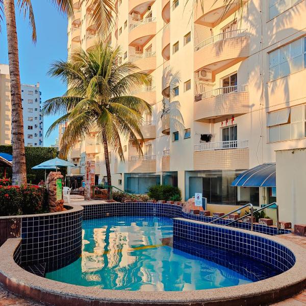Flat com parque aquático