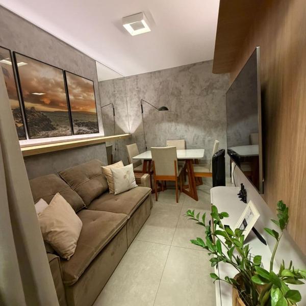 Estadia Elegante 1Q Asa Norte, Cozinha Completa, Varanda com Churrasqueira e Vista pra Cidade