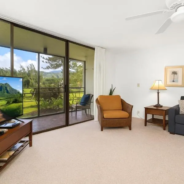 KBM Resorts FREE CAR Kuilima Estates 1-Bedroom Condo with Golf Course view Inside Turtle Bay KUL-E117, hótel í Kahuku