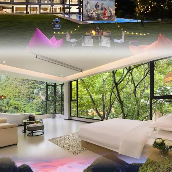 Yangshuo-Private Jacuzzi-Hillside Lawn & Karst Peak Scenery, hotel v destinácii Yangshuo