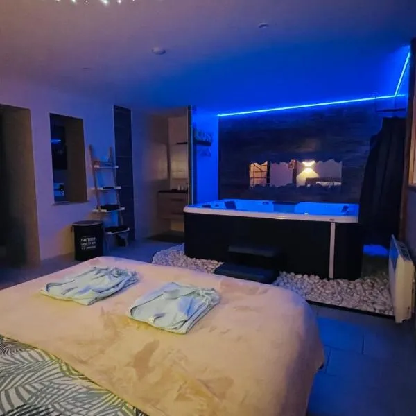 Cosy Love & Spa Love room avec spa, hammam et sauna privatif, hotel sa Cemboing