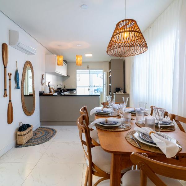 Apto Vista Mar Andar Inteiro Varanda Gourmet - Piçarras SC - Foto 4