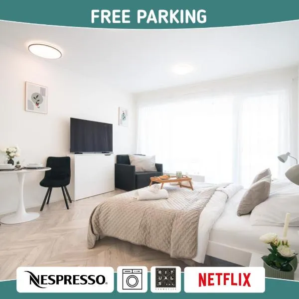apartino - FREE parking, 10 minutes walk to city centre, nespresso, netflix, hotel din Brno