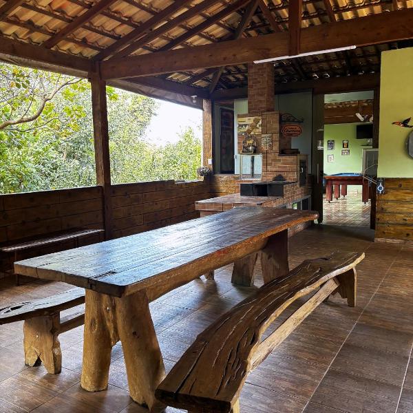 Sítio com lazer completo e piscina aquecida