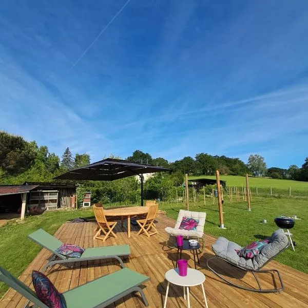 Lacommande में, होटल Maison cosy avec jardin Lacommande, calme et nature