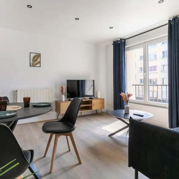 Bright & quiet apartment 3 BR King size, hotel Quimperben