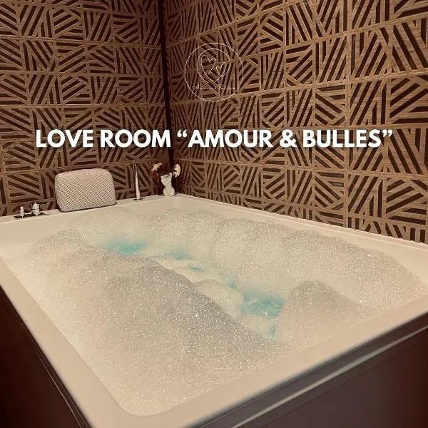 Love Room Valence - Amour et Bulles - Balnéo - Miroir XXL Terrasse, khách sạn ở Bourg-lès-Valence