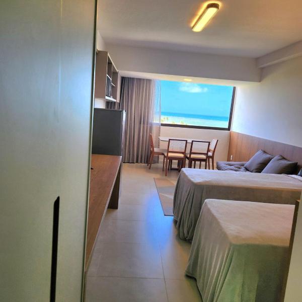 Studio vista mar - Edifício com rooftop, piscina e academia com vista rio&mar panoramica