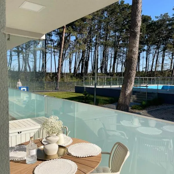 Baltic Room Hevenia apartament premium przy plaży z tarasem widokowym na otwarte morze, hotel a Pogorzelica
