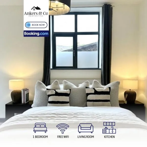 Affordable 1BR Flat By Ankers Short Term Lets Matlock Bath with Exclusive Summer Savings, hotel a Matlock Bank