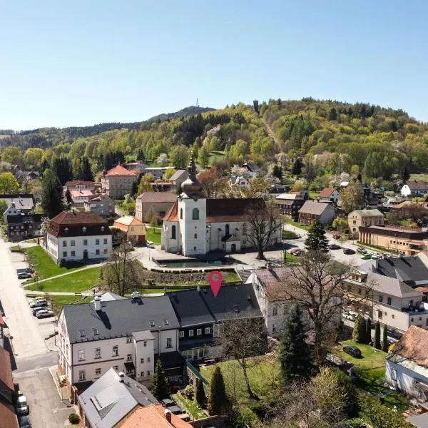 Chalupa Domovina, hotel v Jiřetíně pod Jedlovou