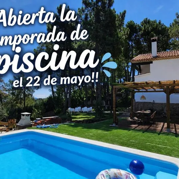 La Piñona - ACOGEDOR CHALET EN LAS ESTRIBACIONES DE LA SIERRA DE GREDOS - CASA PARA 6 PERSONAS CON PISCINA EN EL TIEMBLO ÁVILA, hotel u gradu El Tiemblo