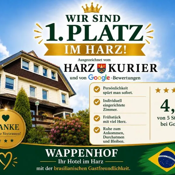 Hotel Wappenhof, hotell i Braunlage