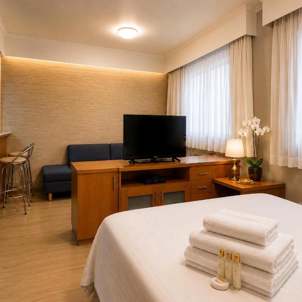 Lapidare Flat Hotel Comfor Alphaville até 4 pessoas - Foto 5