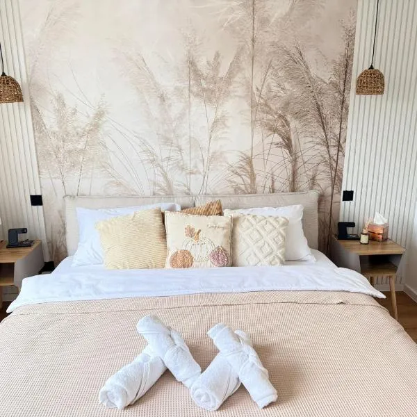 Stilvolles Boho-Apartment nahe Mainz mit Balkon & Parkplatz, хотел в Боденхайм