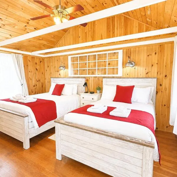 Wolfeboro में, होटल Cottage 4 - Queen and Full Beds Child Loft w 2 Twins Private Bath Kitchenette Pets Allowed Fee applies