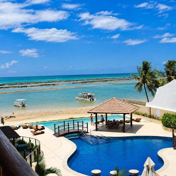 Apto Pé na Areia, Piscina Infinita, Jacuzzi em BSM | Destino BSM 327