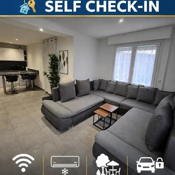 Monaco-beach 20min ground floor parking airconditioning wifi, hotel u gradu 'La Trinité'