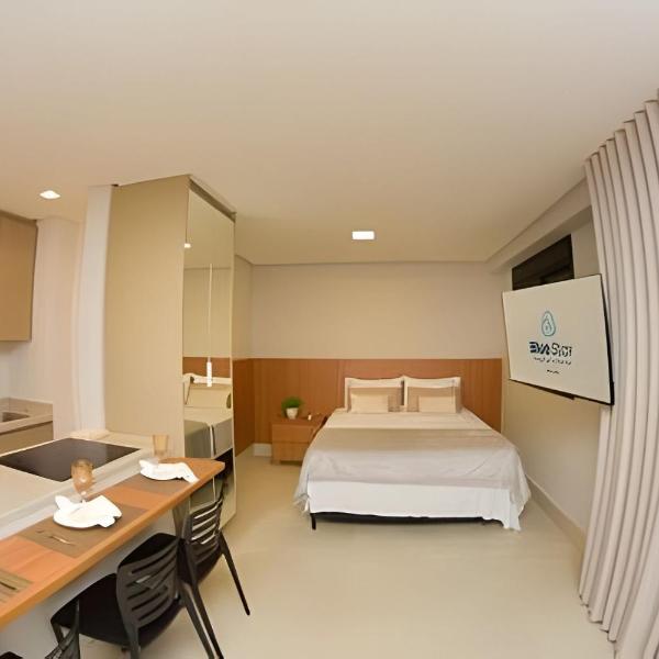 Studio completo com academia e piscina 1204