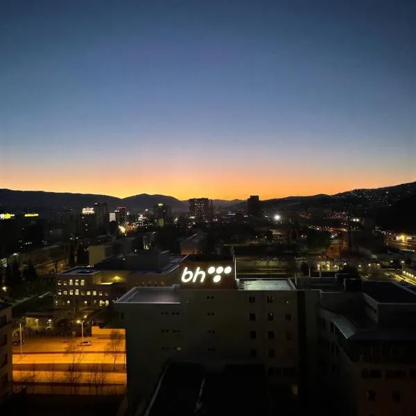 Dvor Center Apartment,14th Floor City View, hotel v destinaci Sarajevo