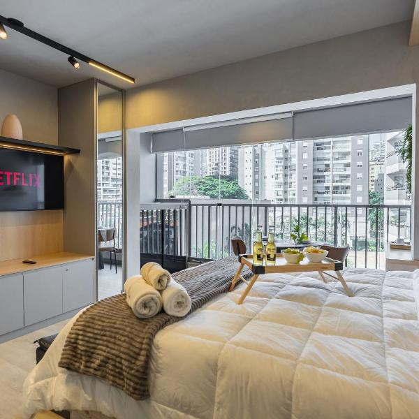 3014 Studio Moderno Brooklin C/ Ar condicionado