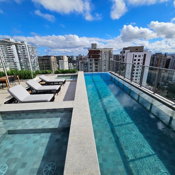 Stúdio novo no Brooklin para 4 pessoas próximo Berrini Morumbi