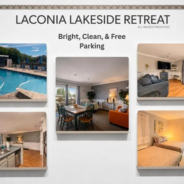 Gilford Laconia Condo, Parking, Pool, WiFi & BBQ, готель у місті Лаконія