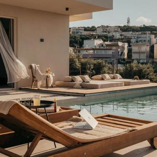 Casa Astra Agia Marina, hotel i Agia Marina Nea Kydonias