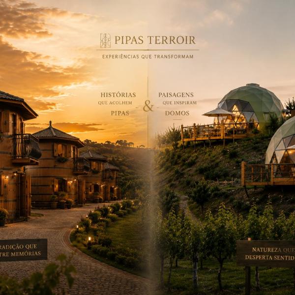 Pipas Terroir & Domos Perlage - Experiências Únicas no Vale dos Vinhedos