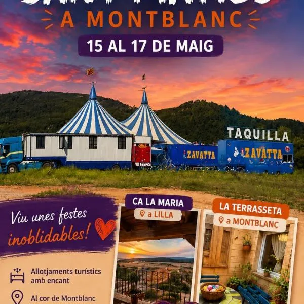 La terrasseta, hotel sa Montblanc