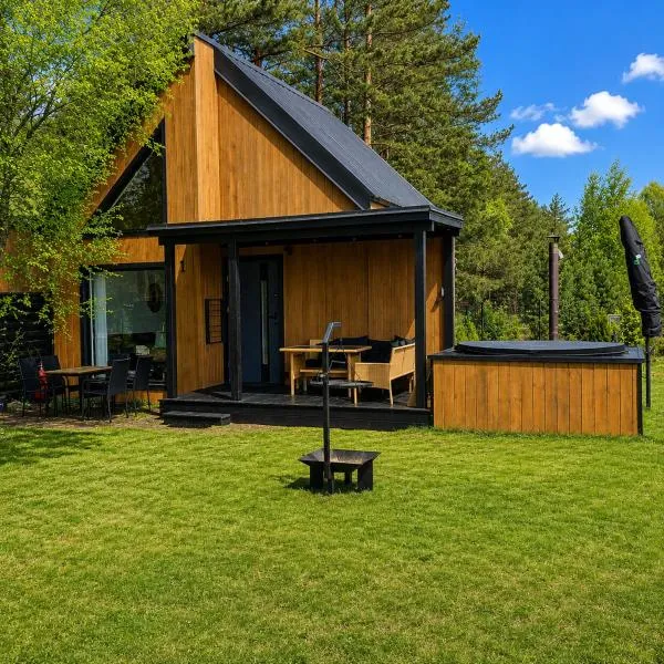 Domki letniskowe Leśne Spa Borsk na Kaszubach z Basenem, Sauną, Balią nad Jeziorem Wdzydzkim, ξενοδοχείο σε Borsk