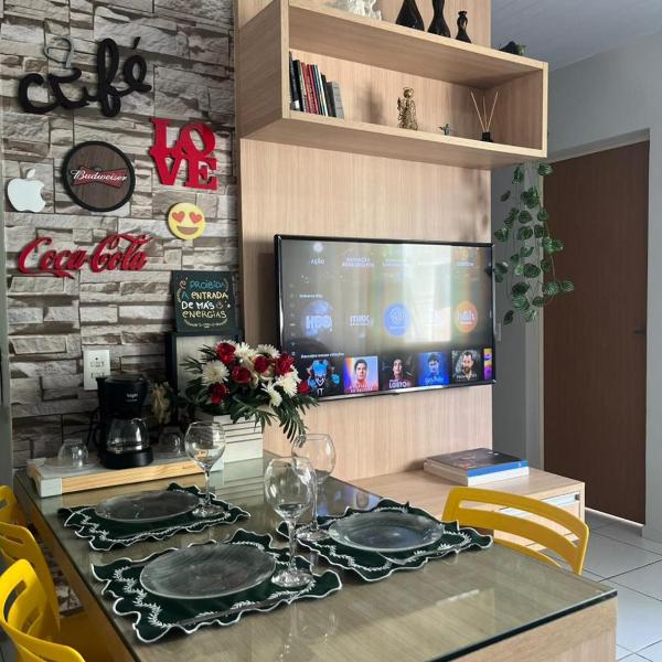 Apto completo com ar, Wi-Fi e garagem - Zona Leste