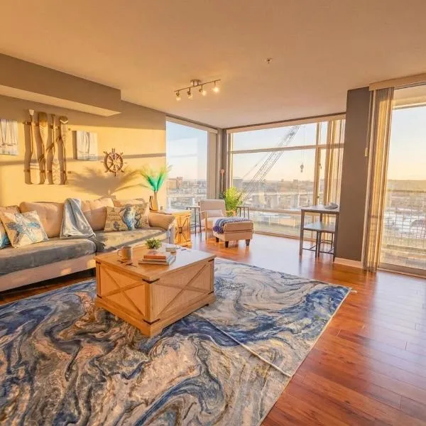 Riverview Balcony Parking Gym-Boathouse, hotel v mestu Cleveland