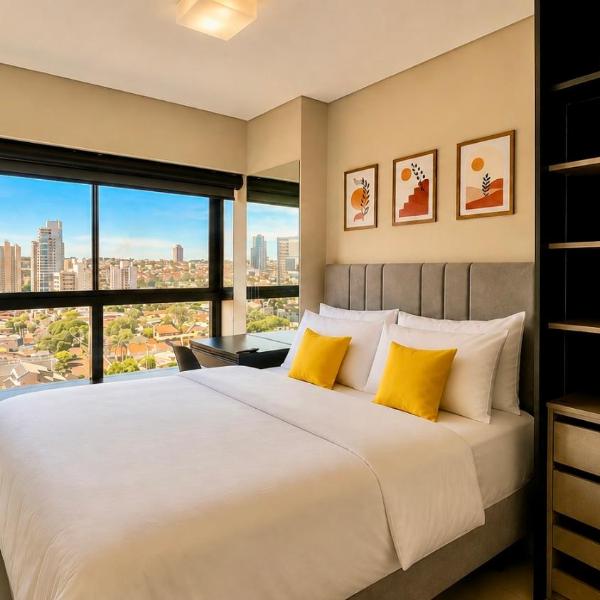 Loft Família com 2 Quartos no Vertigo