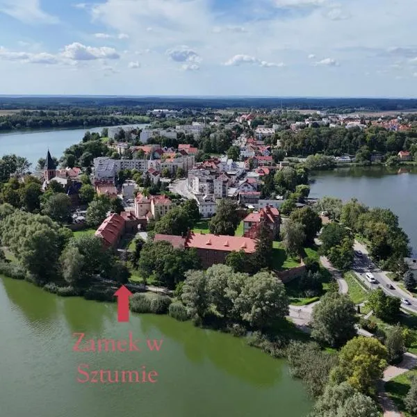 Apartament z balkonem, hotell i Sztum