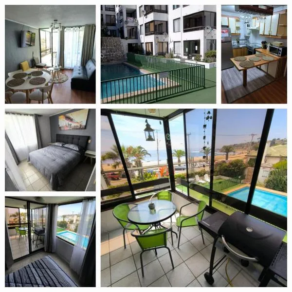 엘 키스코에 위치한 호텔 Departamento Frente a la Playa en el Quisco
