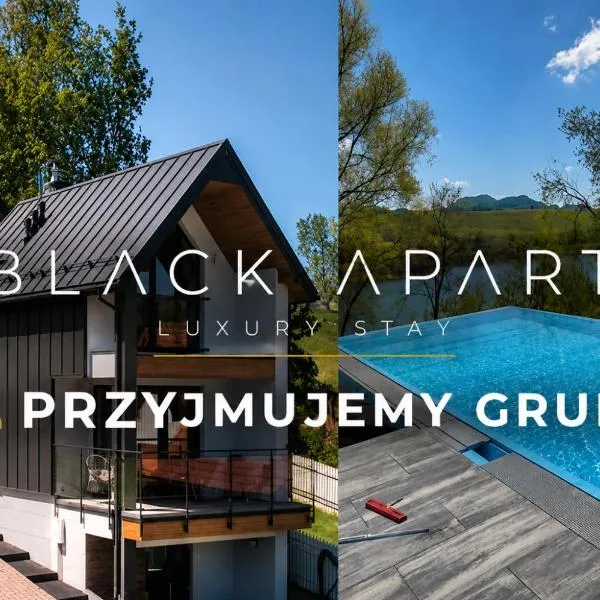 Czarna Perła Czorsztyn częśc domów z Sauną i Jacuzzi , basen podgrzewany, blisko jeziora i ścieżki rowerowej Velo, hotel sa Czorsztyn
