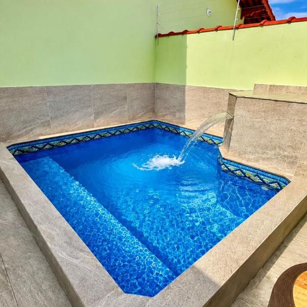 Casa na Praia Piscina, Churrasqueira, Pergolado com Redes, 2 vagas carro coberta
