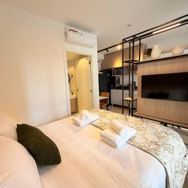 Flat completo, Allianz Parque, metrô Vila Madalena