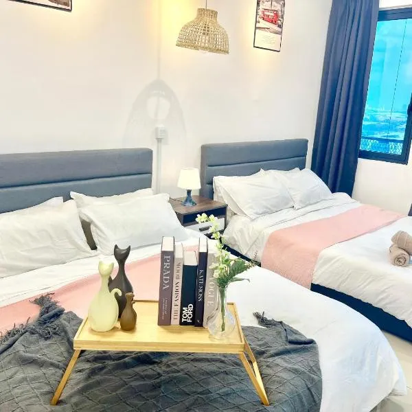 D 1-5Pax Cozy Home Trefoil Setia Alam 3bed Wifi &TV Shah Alam Setia City Mall, hotel in Setia Alam