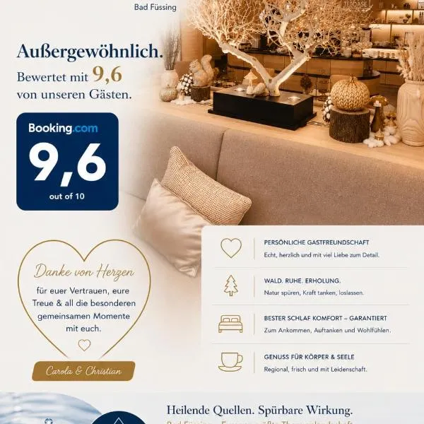 Fichtenwald-Ihr Boutique I Glück`s Hotel - Longevity Bad Füssing, hotel v destinácii Bad Füssing