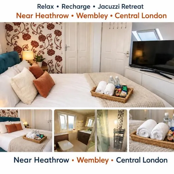 Bliss Home Double EnSuite Room 15 min Heathrow & 15 min London, hotel Harrow on the Hillben