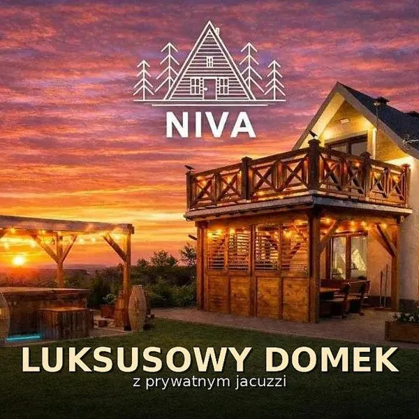 Domek NIVA z Jacuzzi i Widokiem na Zalew, viešbutis mieste Nawóz