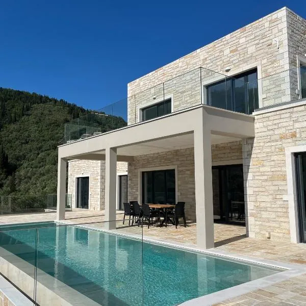 Villa Spileo - Sea & Mountain View, Nisaki Corfu, hotel di Katávolos