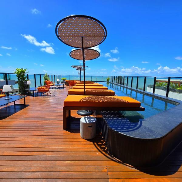 Flat 409 Premium com Sacada e Vista Mar l Frente Mar Cabo Branco - Setai Edition