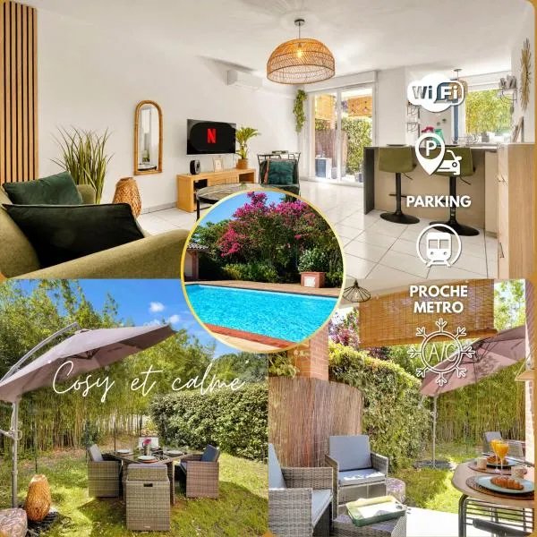 Le Ernest - Piscine, Parking & Jardin privé et Climatisation, hotel di Toulouse